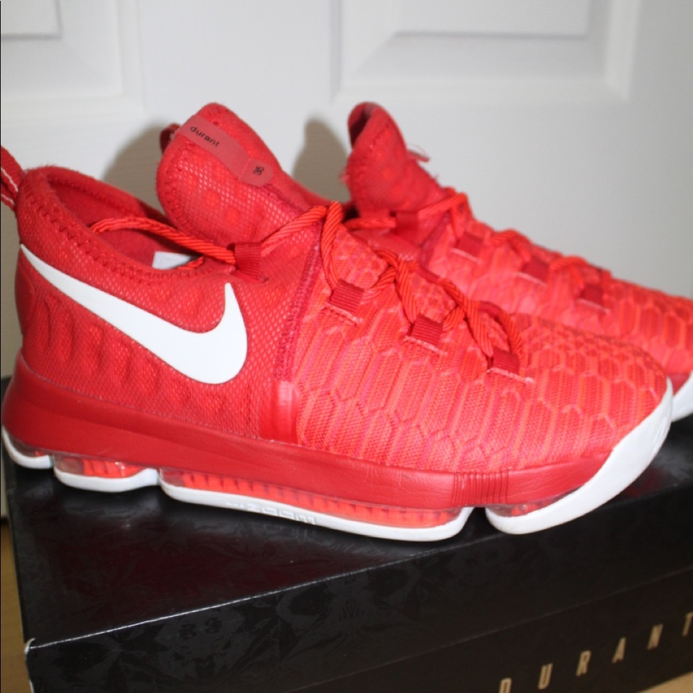 Red KD 9s Women’s Basketball Shoes